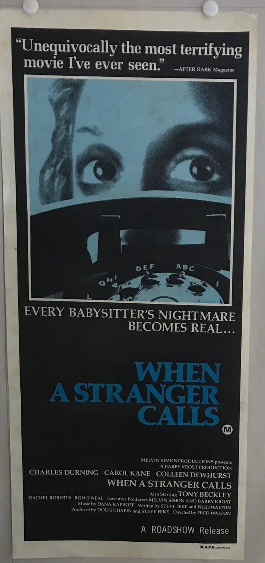 ORIGINAL DAY BILL MOVIE POSTER - WHEN A STRANGER CALLS (c) - 1979