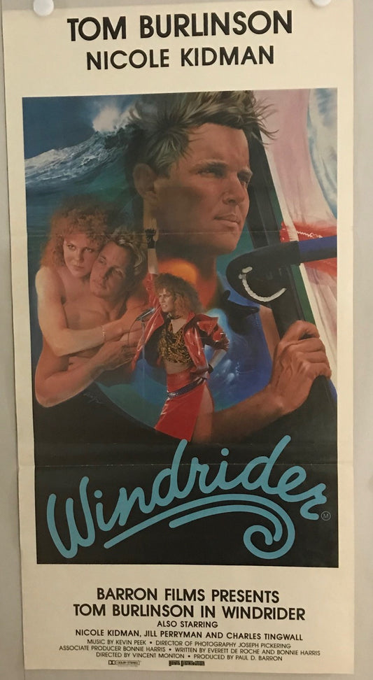 ORIGINAL DAY BILL MOVIE POSTER - WINDRIDER - 1986