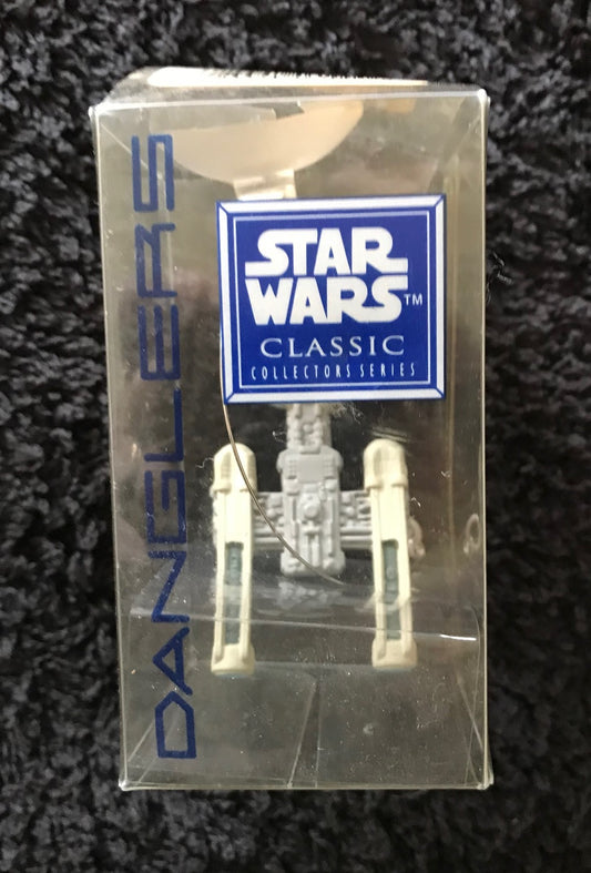 STAR WARS CLASSIC - APPLAUSE Inc - Y-WING FIGHTER - DANGLERS with suction cap