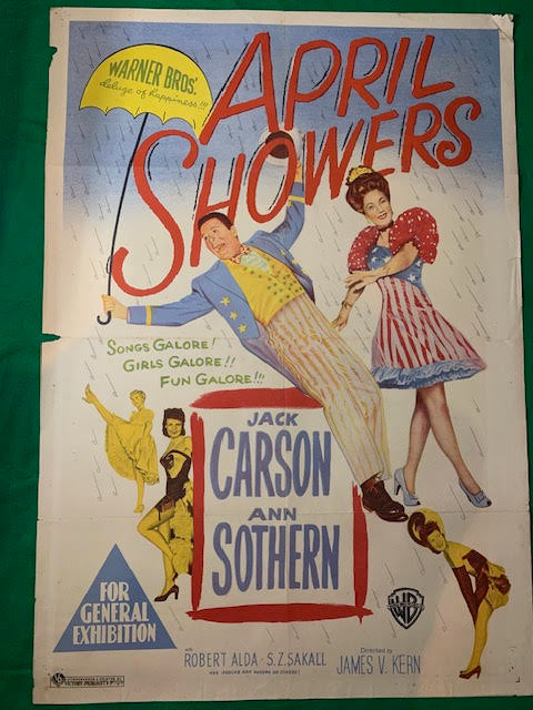 MOVIE POSTER AUSTRALIAN ONE SHEET - "APRIL SHOWERS " - 1948