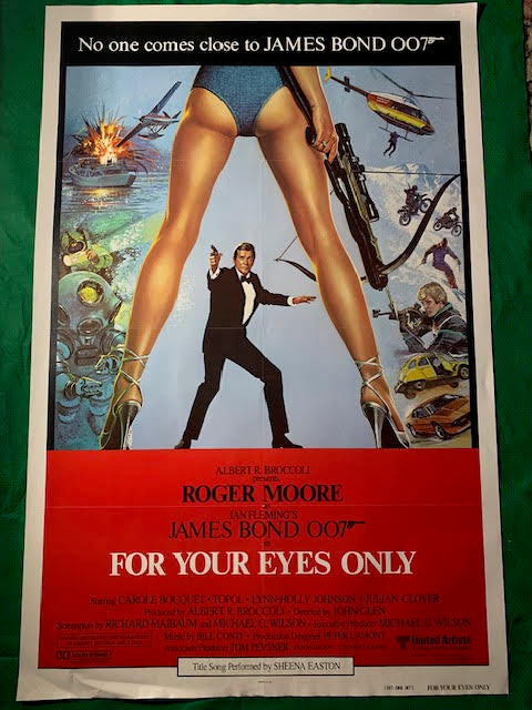 MOVIE POSTER - USA - ONE SHEET - FOR YOUR EYES ONLY - 1981