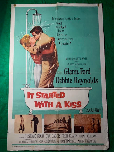 MOVIE POSTER USA ONE SHEET - " IT STARTED WITH A KISS " - 1959/272