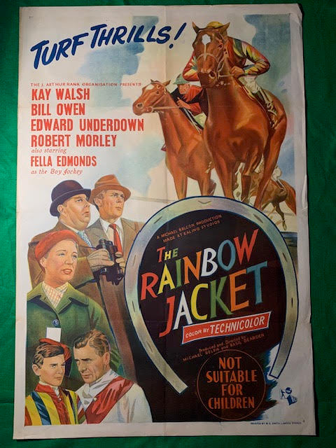 MOVIE POSTER - AUSTRALIAN - ONE SHEET - THE RAINBOW JACKET (a) - 1954