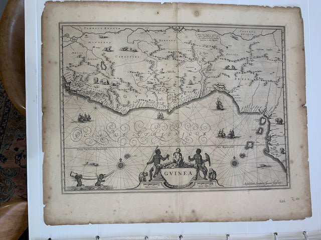 ORIGINAL MAP GUINEA 1588-1664