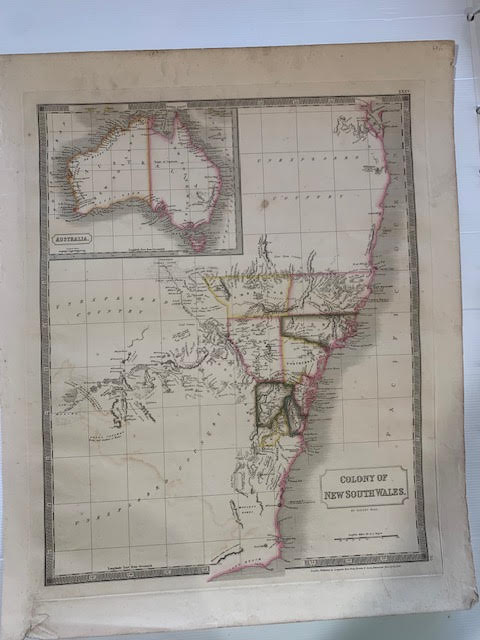 ORIGINAL MAP COLONY NEW SOUTH WALES 1828 – Collectors paradise