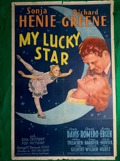 MOVIE POSTER USA ONE SHEET - "MY LUCKY STAR" - 1938