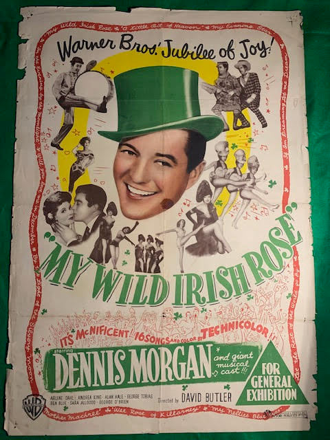 MOVIE POSTER AUSTRALIAN ONE SHEET - "MY WILD IRISH ROSE" - 1947