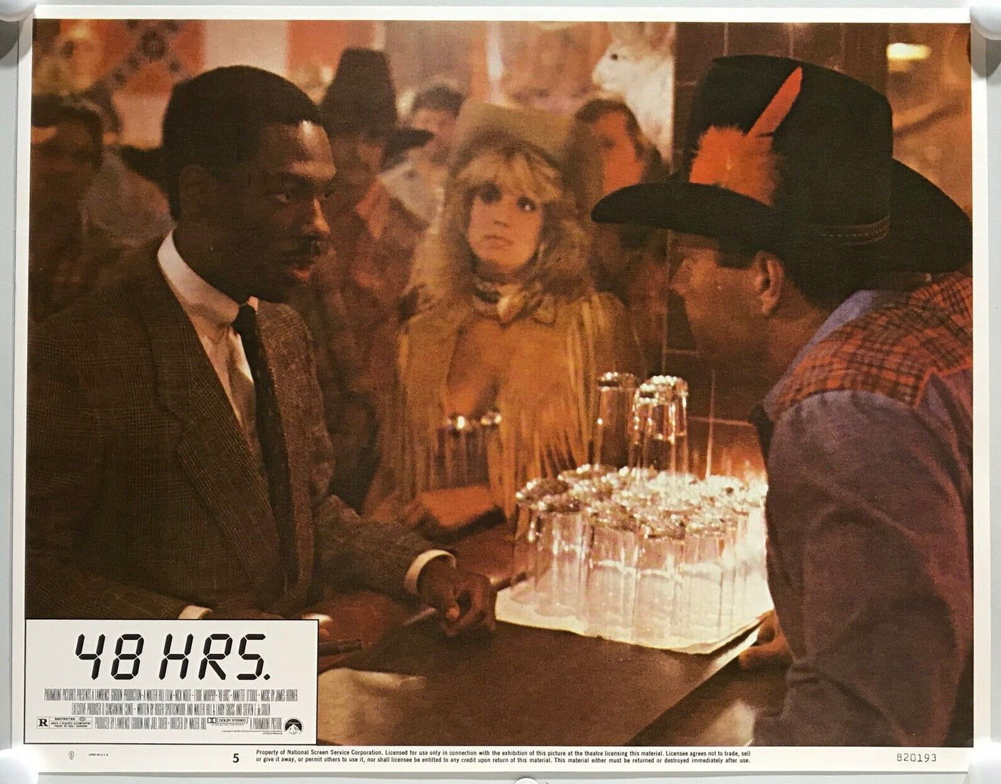 ORIGINAL LOBBY CARDS - 48 HOURS - 1982 - set of 8 -  Eddie Murphy, Nick Nolte...