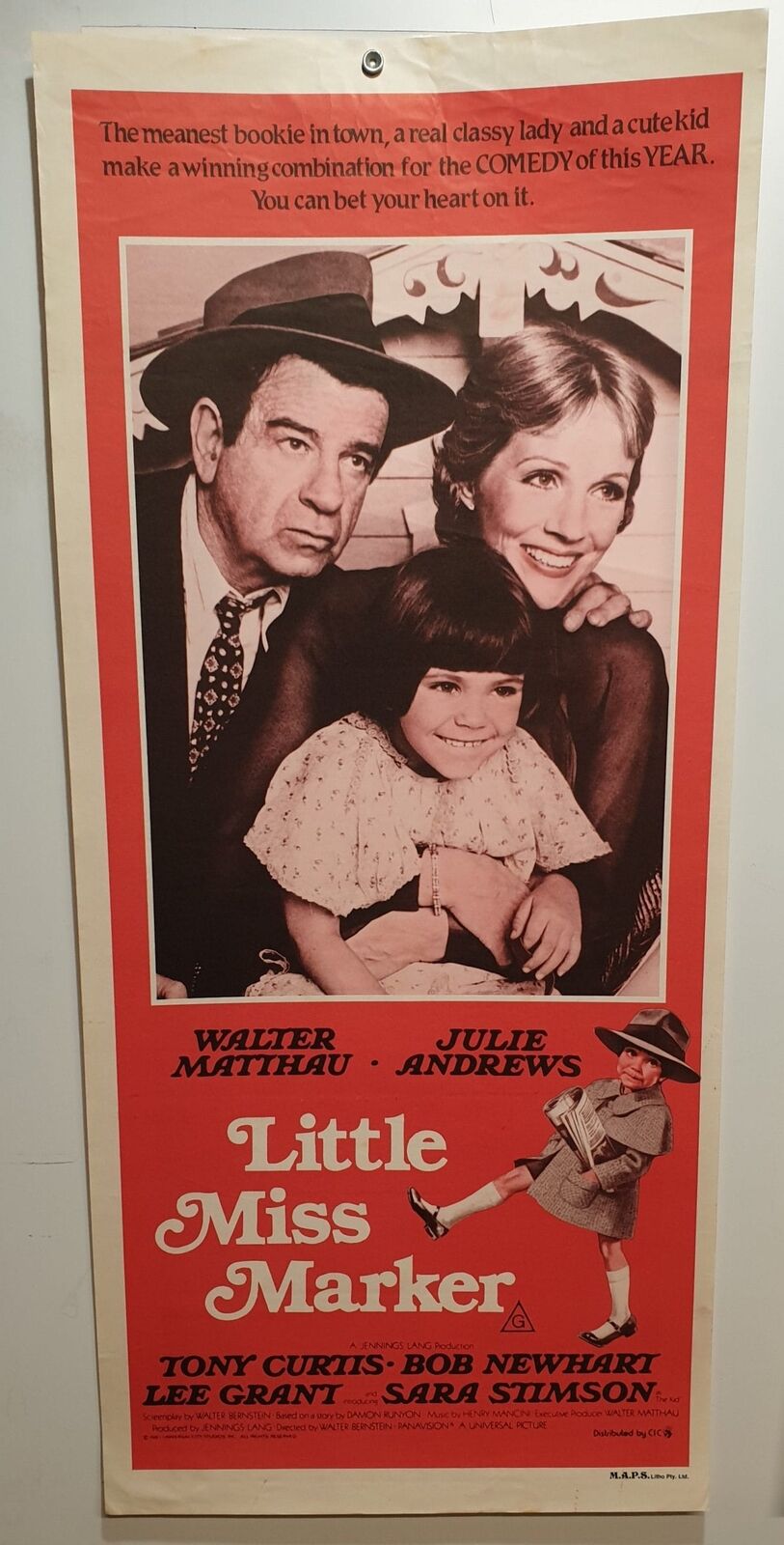 ORIGINAL DAYBILL MOVIE POSTER - LITTLE MISS MARKER