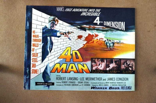 ORIGINAL LOBBY CARD - 4D MAN - 1959 - title card