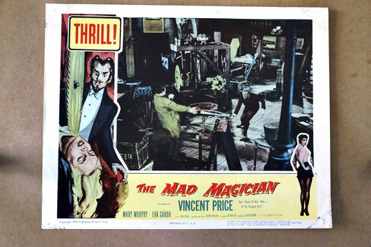 ORIGINAL LOBBY CARD - MAD MAGICIAN - 1954 - title card