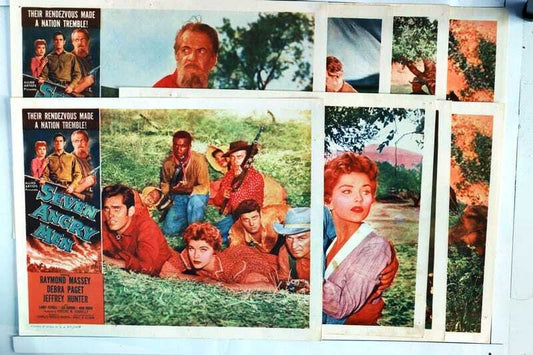 ORIGINAL LOBBY CARDS - SEVEN ANGRY MEN - 1955 - set of 8