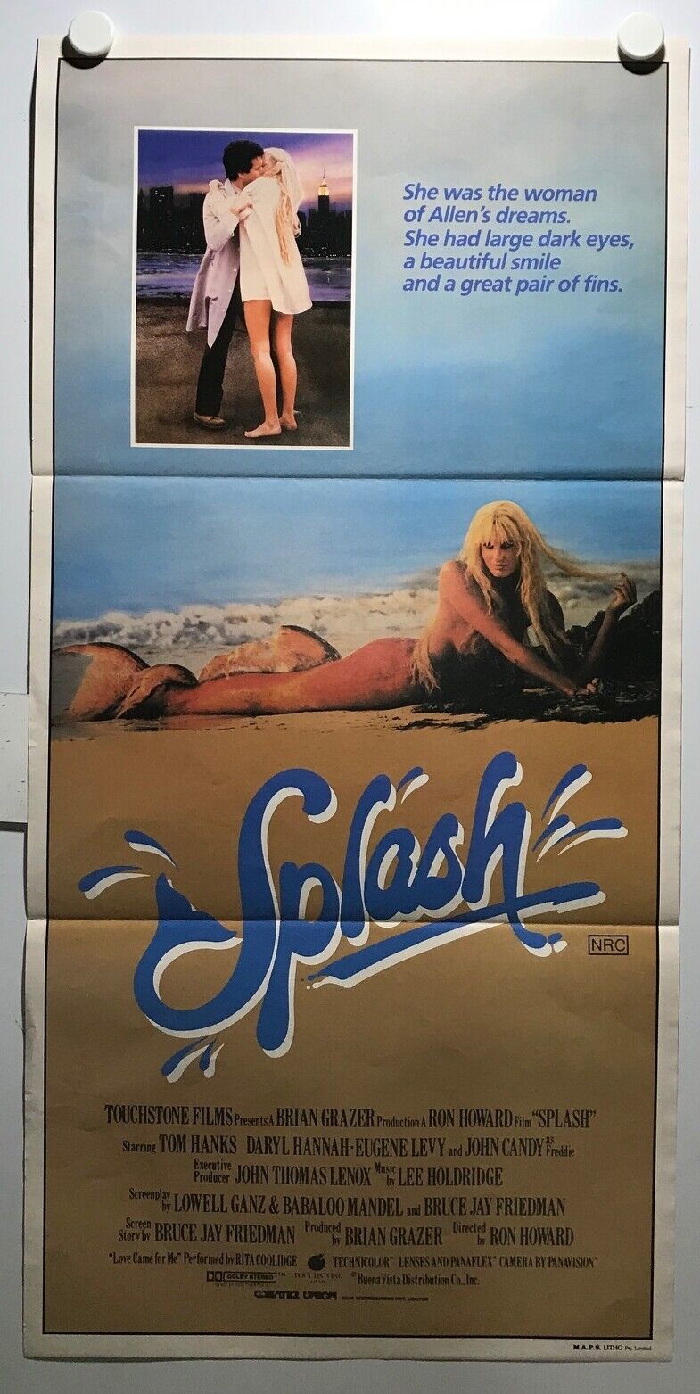 ORIGINAL DAYBILL MOVIE POSTER - SPLASH