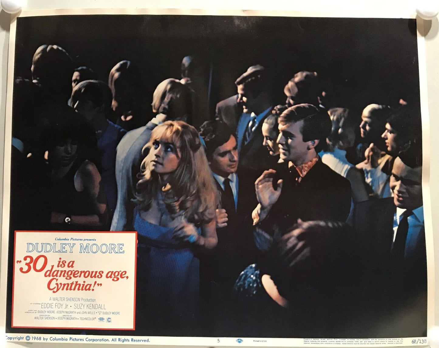 ORIGINAL LOBBY CARDS - 30 IS A DANGEROUS AGE, CYNTHIA - 1968 - set of 8