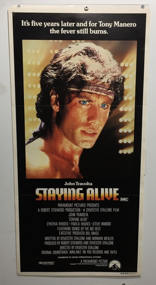 ORIGINAL DAYBILL MOVIE POSTER - STAYING ALIVE