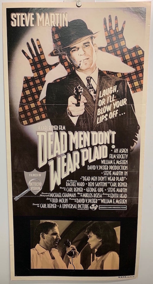 ORIGINAL DAYBILL MOVIE POSTER - DEAD MEN DON'T WEAR PLAID