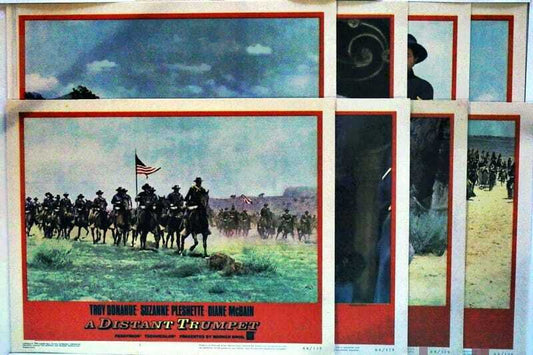 ORIGINAL LOBBY CARDS - A DISTANT TRUMPET - 1964 - set of 8