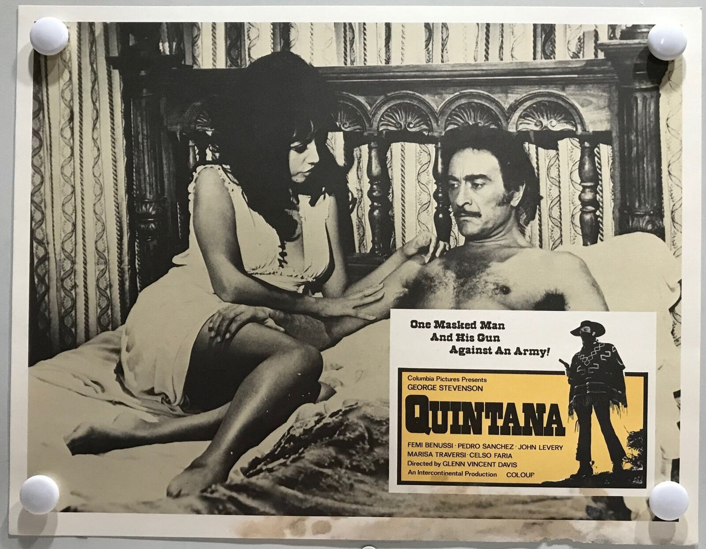 ORIGINAL LOBBY CARDS - QUINTANA - 1969 - set of 8