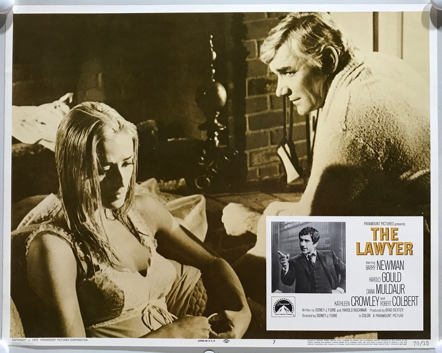 ORIGINAL LOBBY CARDS - THE LAWYER - 1970 - set of 8