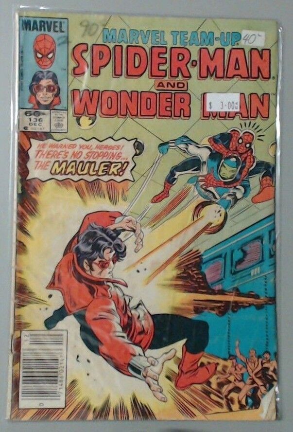 MARVEL COMIC BOOK - TEAM UP SPIDER-MAN AND WONDER MAN NUMBER 136