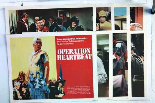 ORIGINAL LOBBY CARDS - OPERATION HEARTBEAT - 1969 - set of 8