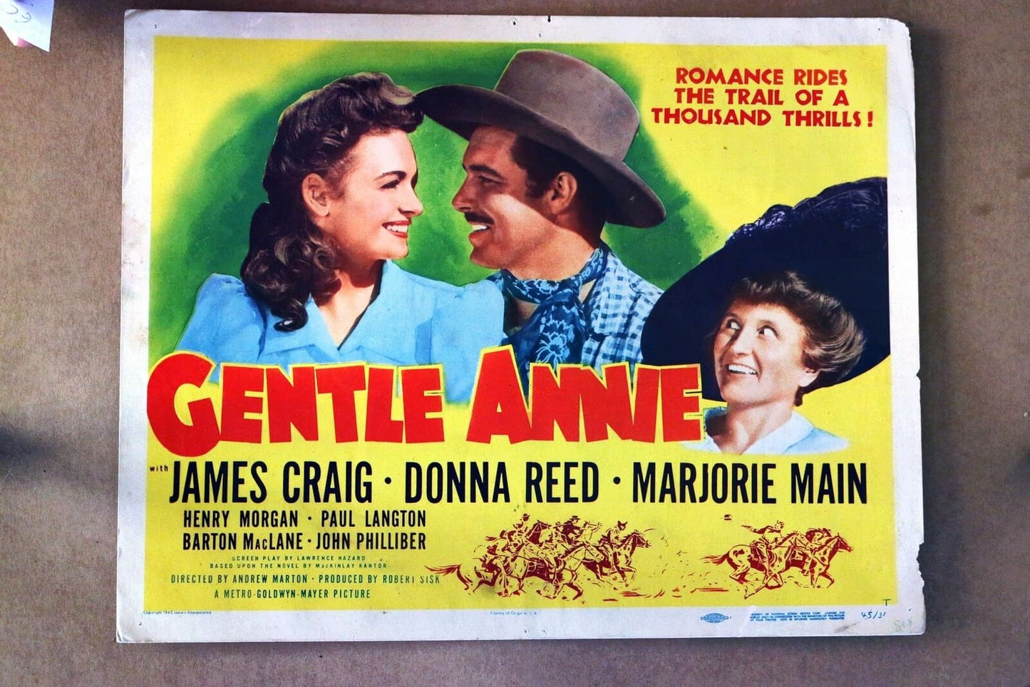 ORIGINAL LOBBY CARD - GENTLE ANNIE (a) - 1945 - title card