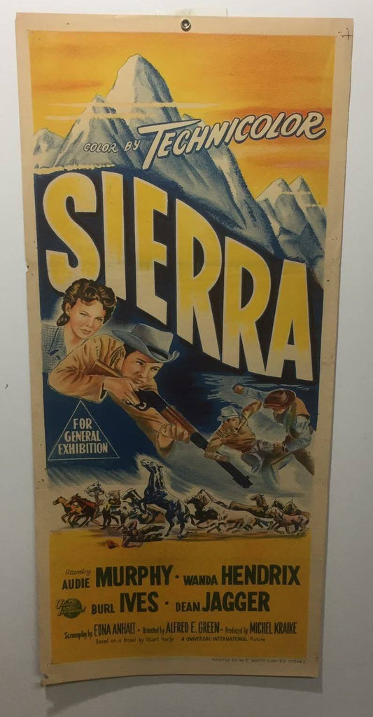 ORIGINAL DAYBILL MOVIE POSTER  – SIERRA