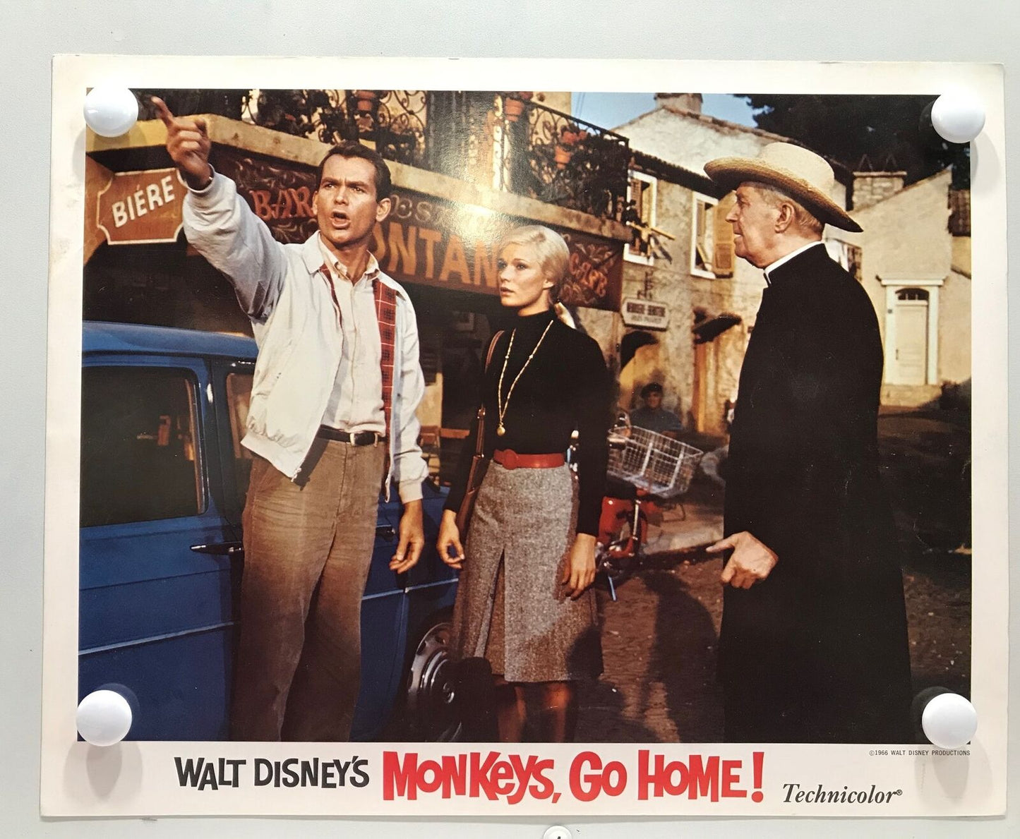 ORIGINAL LOBBY CARDS - MONKEYS, GO HOME! - 1967 - Walt Disney - set of 8 -  M...