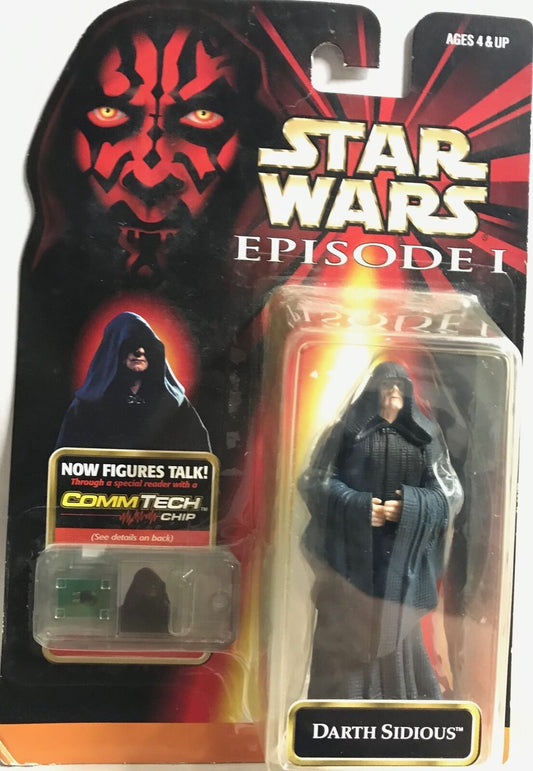 STAR WARS - HASBRO - EPISODE 1 - DARTH SIDIOUS - with Commtech Chip