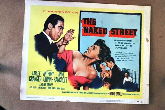 ORIGINAL LOBBY CARD - THE NAKED STREET - 1955 - title card