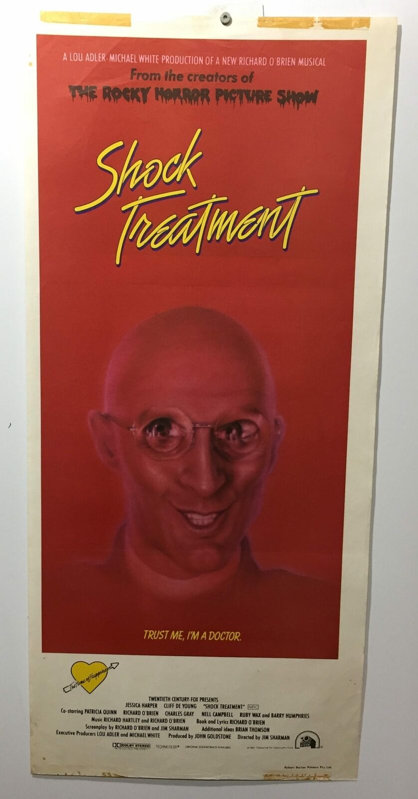 ORIGINAL DAYBILL MOVIE POSTER - SHOCK TREATMENT