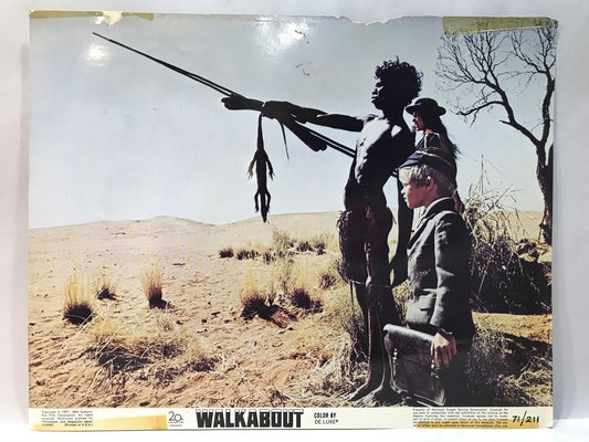 ORIGINAL LOBBY CARD - WALKABOUT (g) - 1971 - key card - Australian