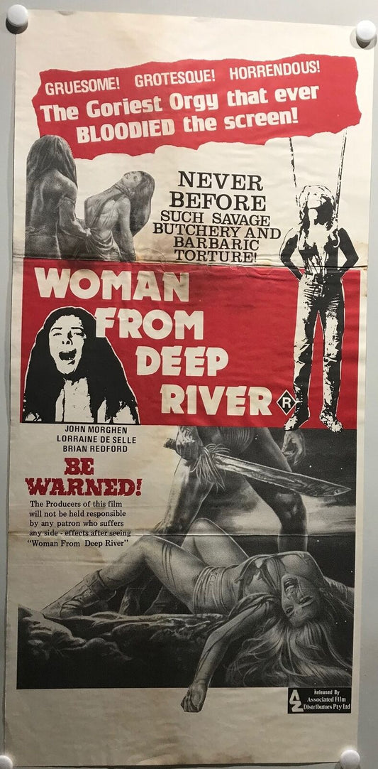 ORIGINAL DAYBILL MOVIE POSTER - WOMAN FROM DEEP RIVER