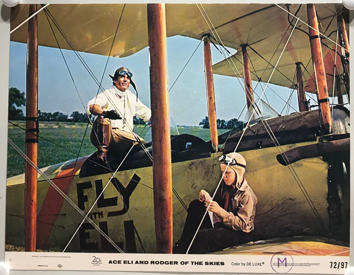 ORIGINAL LOBBY CARDS - ACE ELI AND ROGERS OF THE SKY - 1972 - set of 8