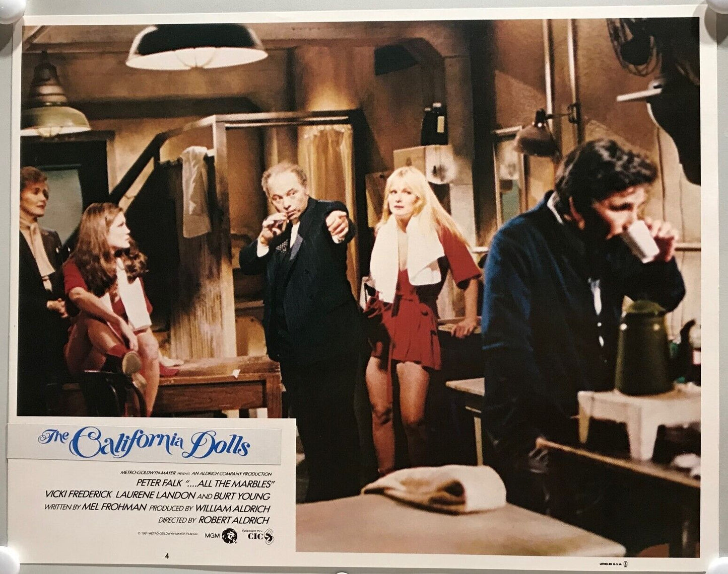 ORIGINAL LOBBY CARDS - THE CALIFORNIA DOLLS aka "...All the Marbles" - 1981