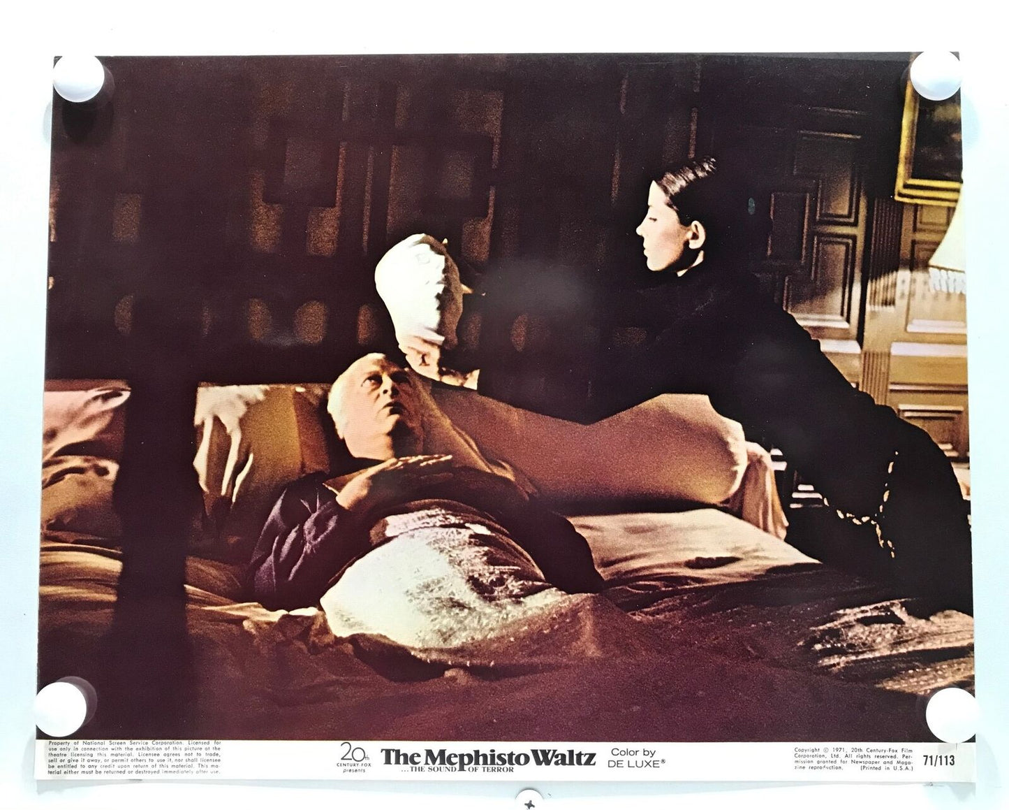 ORIGINAL LOBBY CARDS - THE MEPHISTO WALTZ - 1971 - set of 8