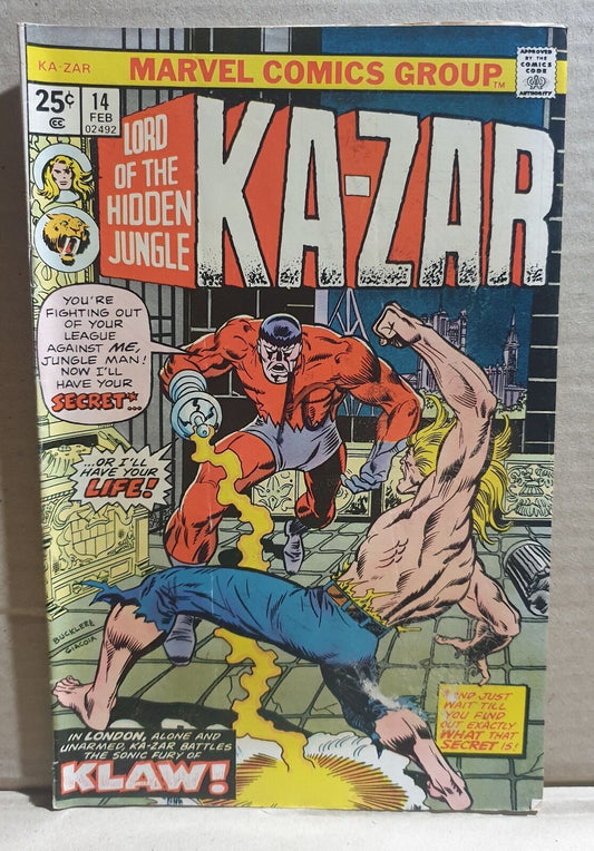 COMIC BOOK - MARVEL KAZAR #14