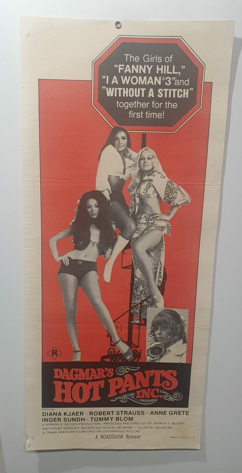 ORIGINAL DAYBILL MOVIE POSTER - DAGMAR'S HOT PANTS - ADULT