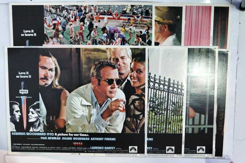 ORIGINAL LOBBY CARDS - WUSA - 1970 - set of 8