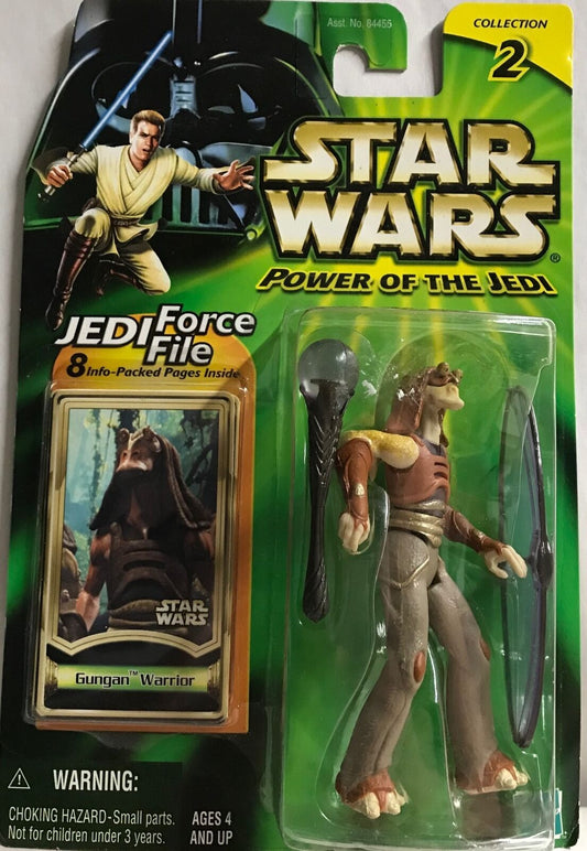 STAR WARS - HASBRO - JEDI FORCE FILE - POTJ - GUNGAN WARRIOR - Collection 2