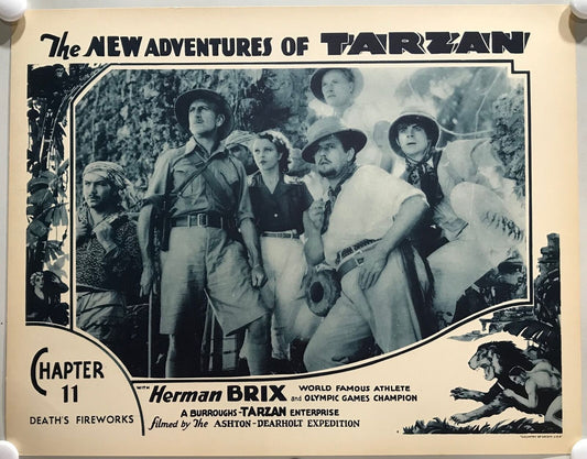 ORIGINAL SERIAL LOBBY CARD - THE NEW ADVENTURES OF TARZAN (c) - 1935 - Ch 11 ...