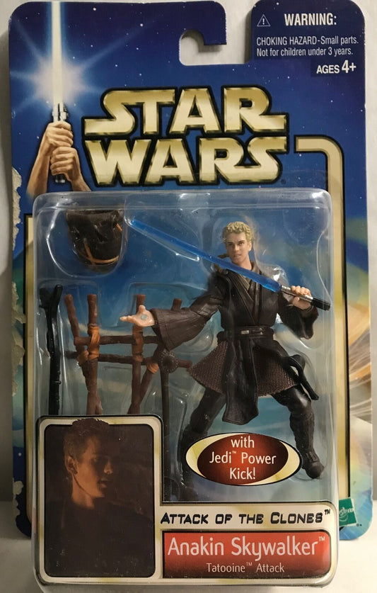 STAR WARS - HASBRO - AOTC - ANAKIN SKYWALKER "TATOOINE ATTACK" - with Lightsa...