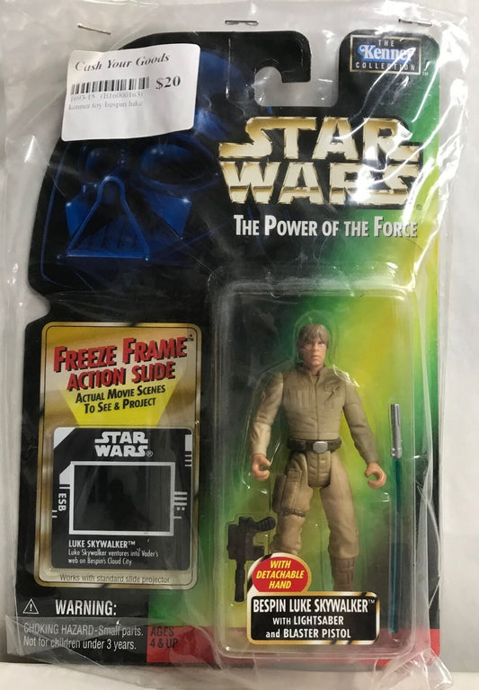 STAR WARS - KENNER - POTF - BESPIN LUKE SKYWALKER - with Lightsaber and Blaster