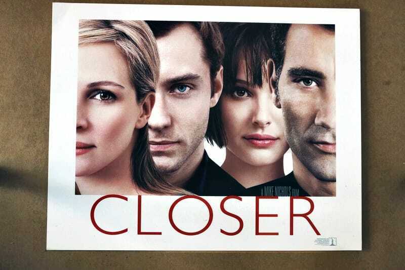 ORIGINAL LOBBY CARD - CLOSER - 2004 - title card