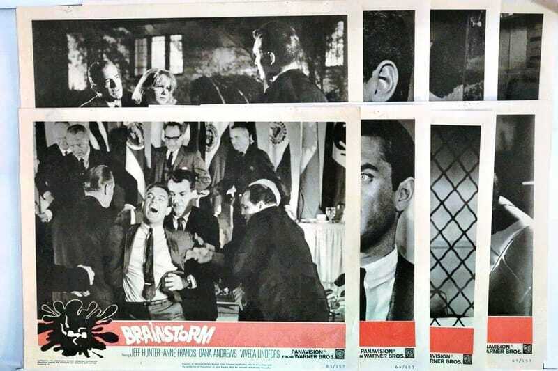 ORIGINAL LOBBY CARDS - BRAINSTORM - 1965 - set of 8