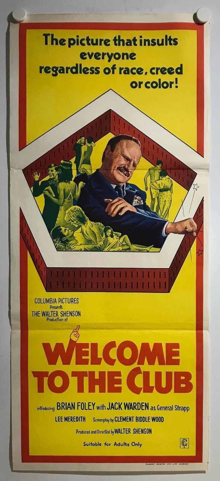 ORIGINAL DAYBILL MOVIE POSTER - WELCOME TO THE CLUB