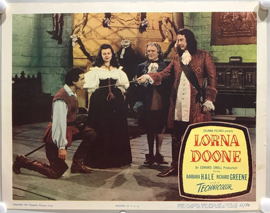 ORIGINAL LOBBY CARD - LORNA DOONE - 1951 - key card