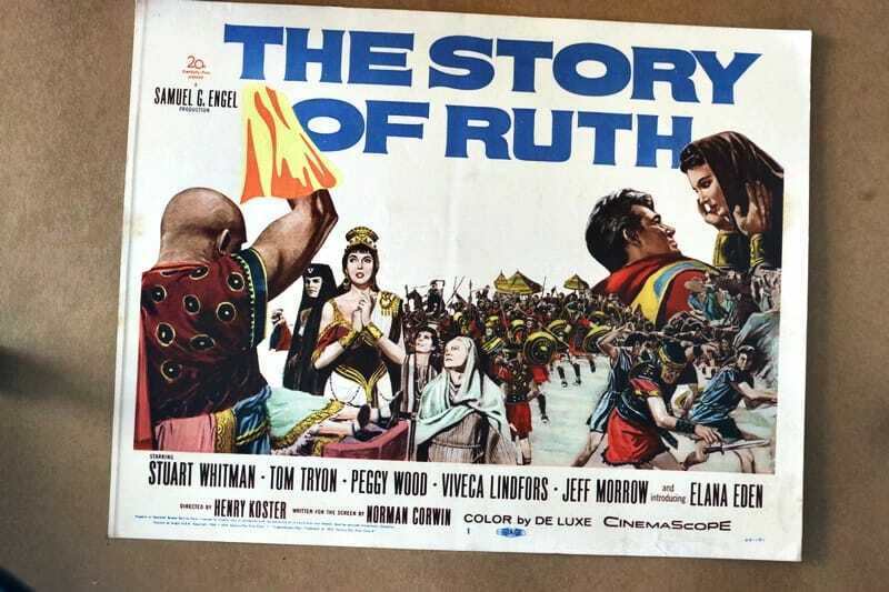 ORIGINAL LOBBY CARD - STORY OF RUTH - 1960 - key #1 card