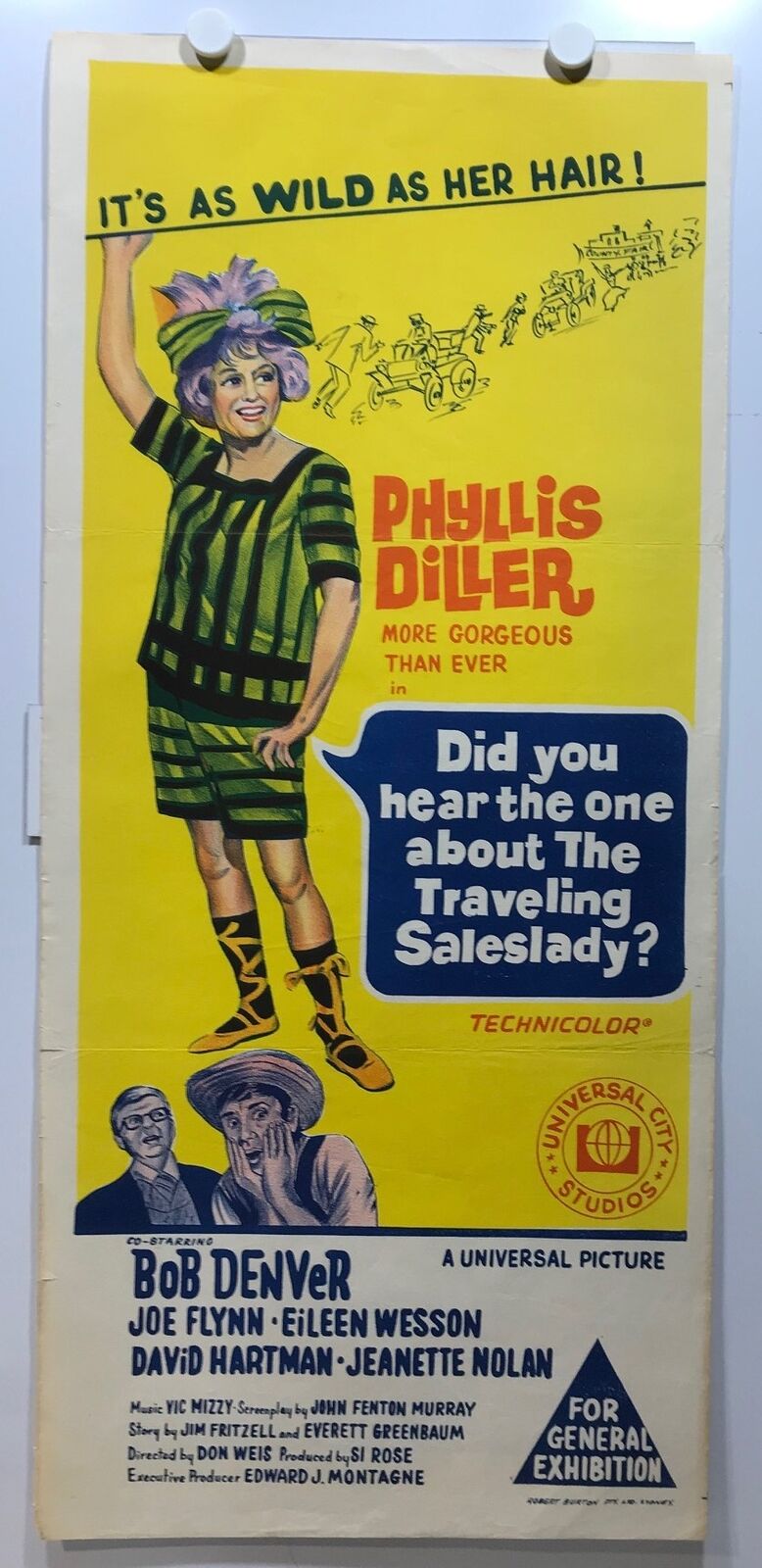 ORIGINAL DAYBILL MOVIE POSTER - DID YOU HEAR THE ONE ABOUT THE TRAVELING SALES