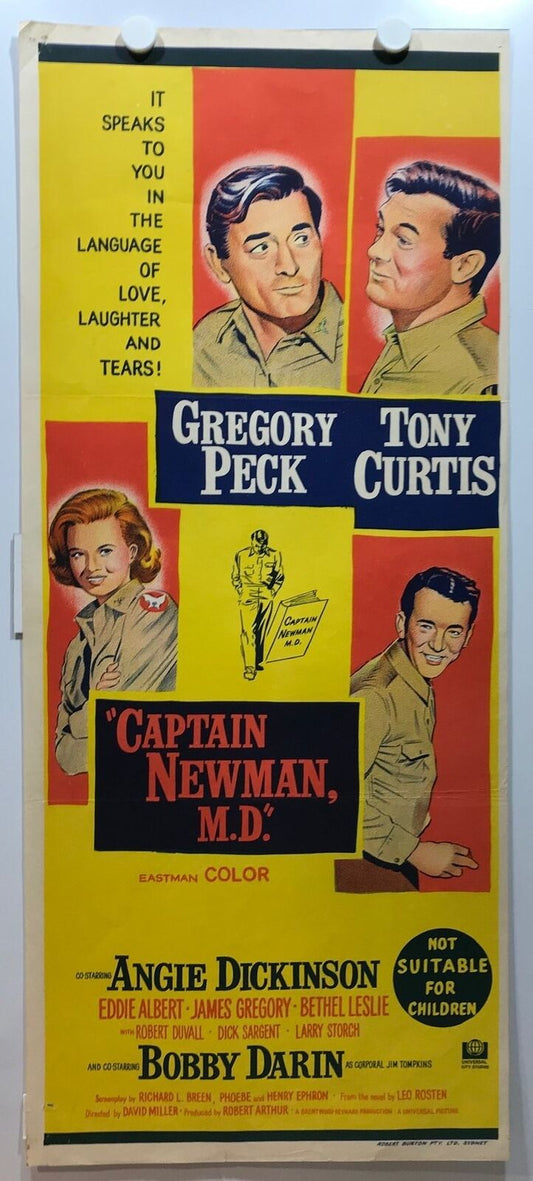 ORIGINAL DAYBILL MOVIE POSTER - CAPTAIN NEWMAN M.D.